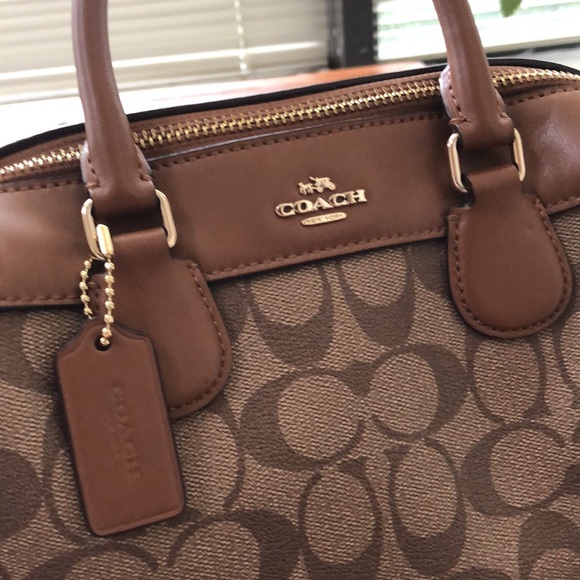 COACH MINI BENNETT SATCHEL, SIGNATURE BROWN - Picture 4 of 12